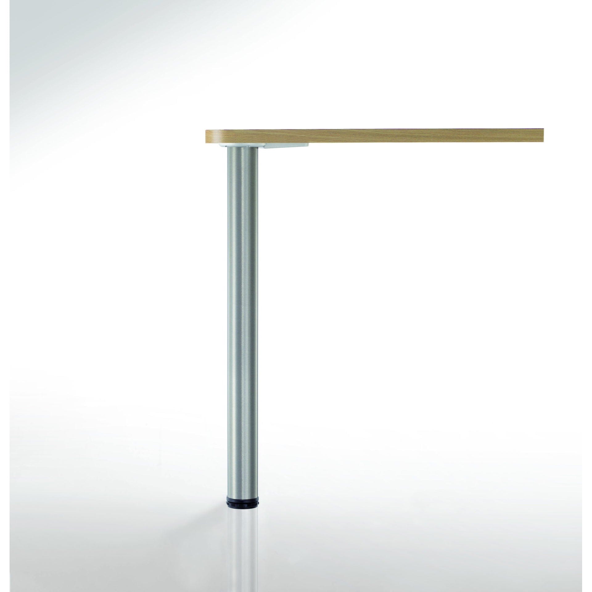 43-1/4" (1100 mm) Adjustable Table Leg Brushed Nickel alt 0
