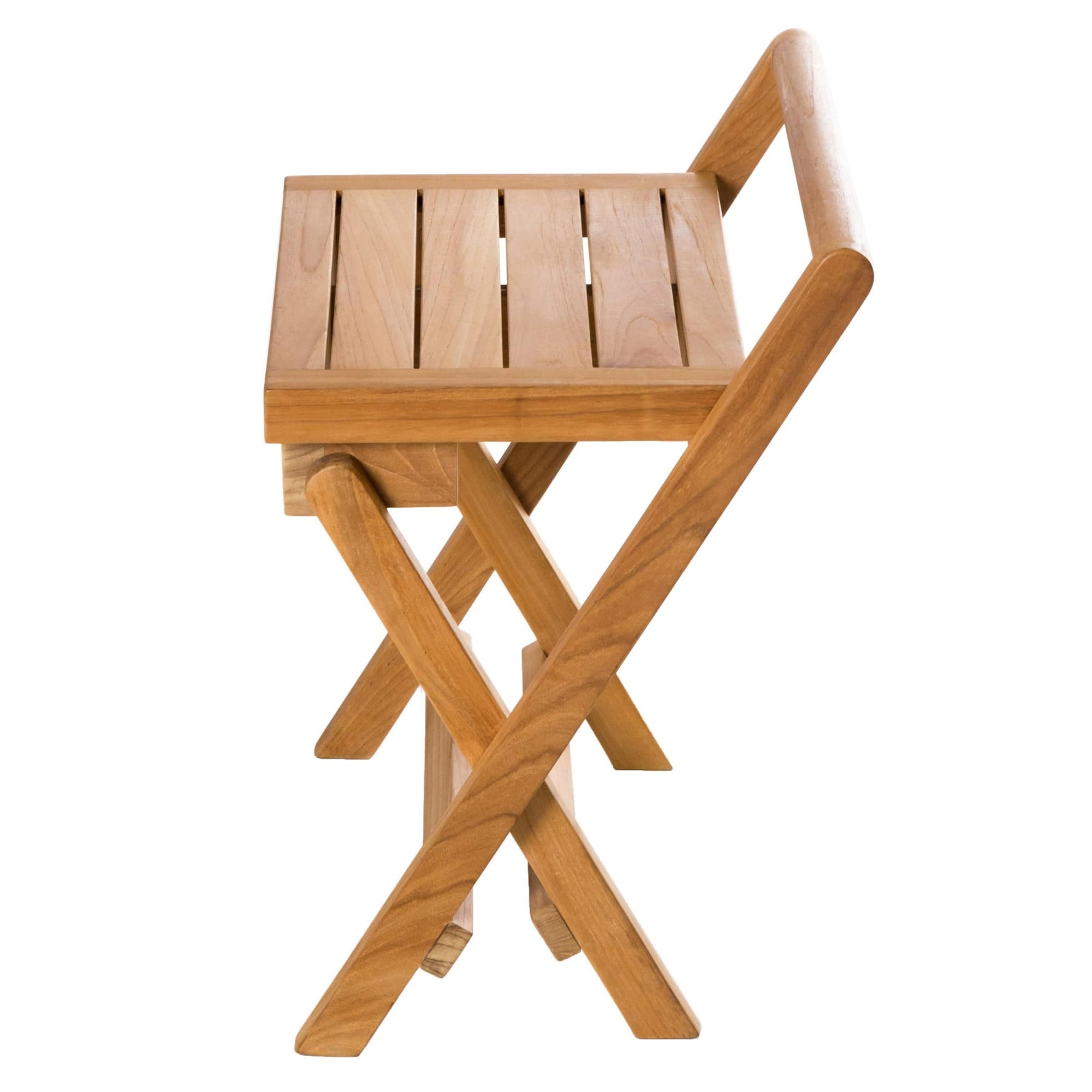 Folding Shower Bench 16" (40 cm) with Handle alt 0