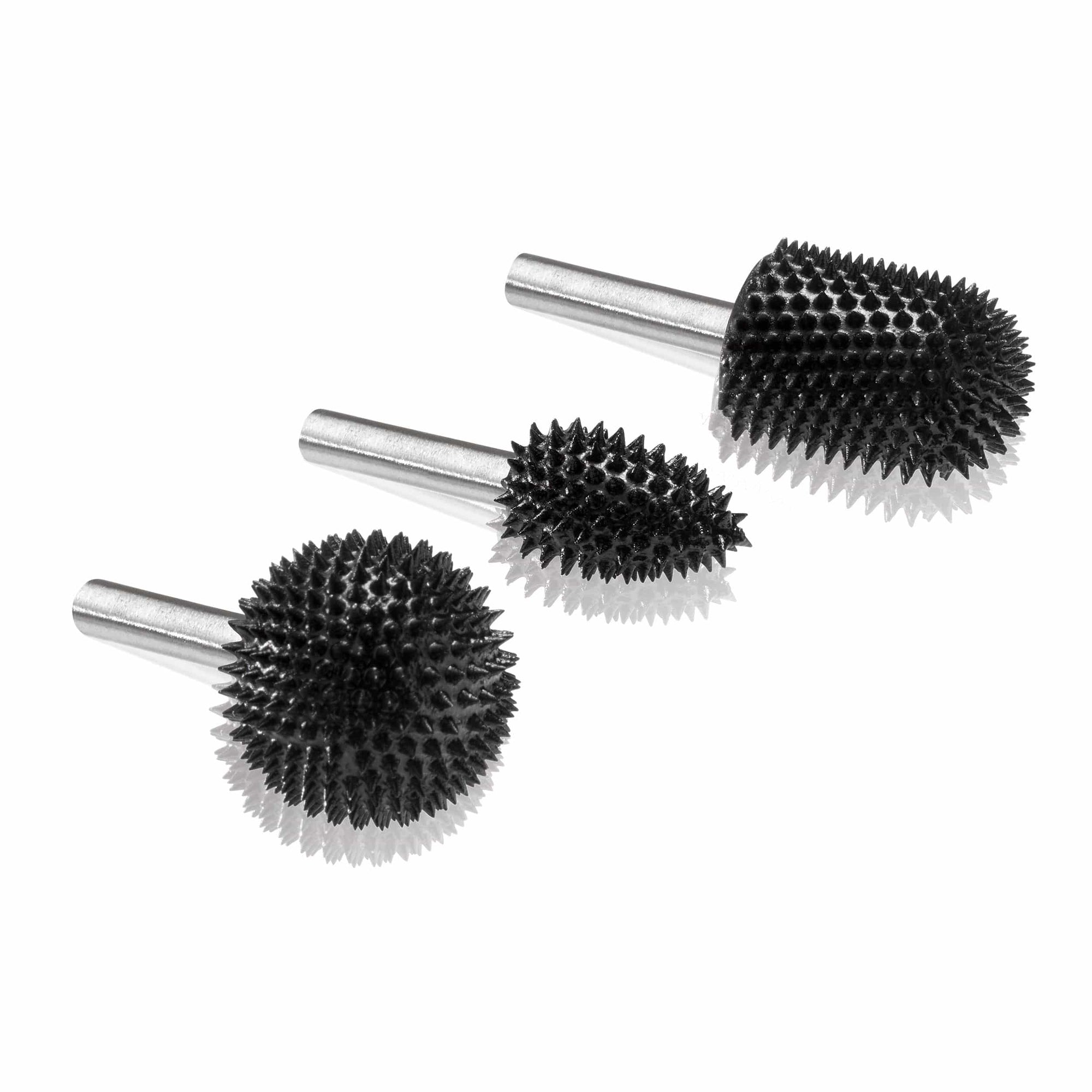 Extreme Rotary Burr Set - 1/4" Shaft – Very Coarse - 3 Piece alt 0