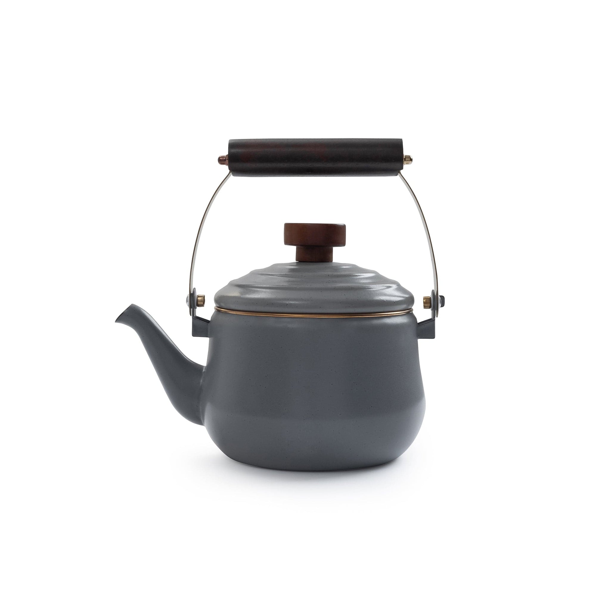 Enamel Teapot Slate Gray Indoor/Outdoor alt 0