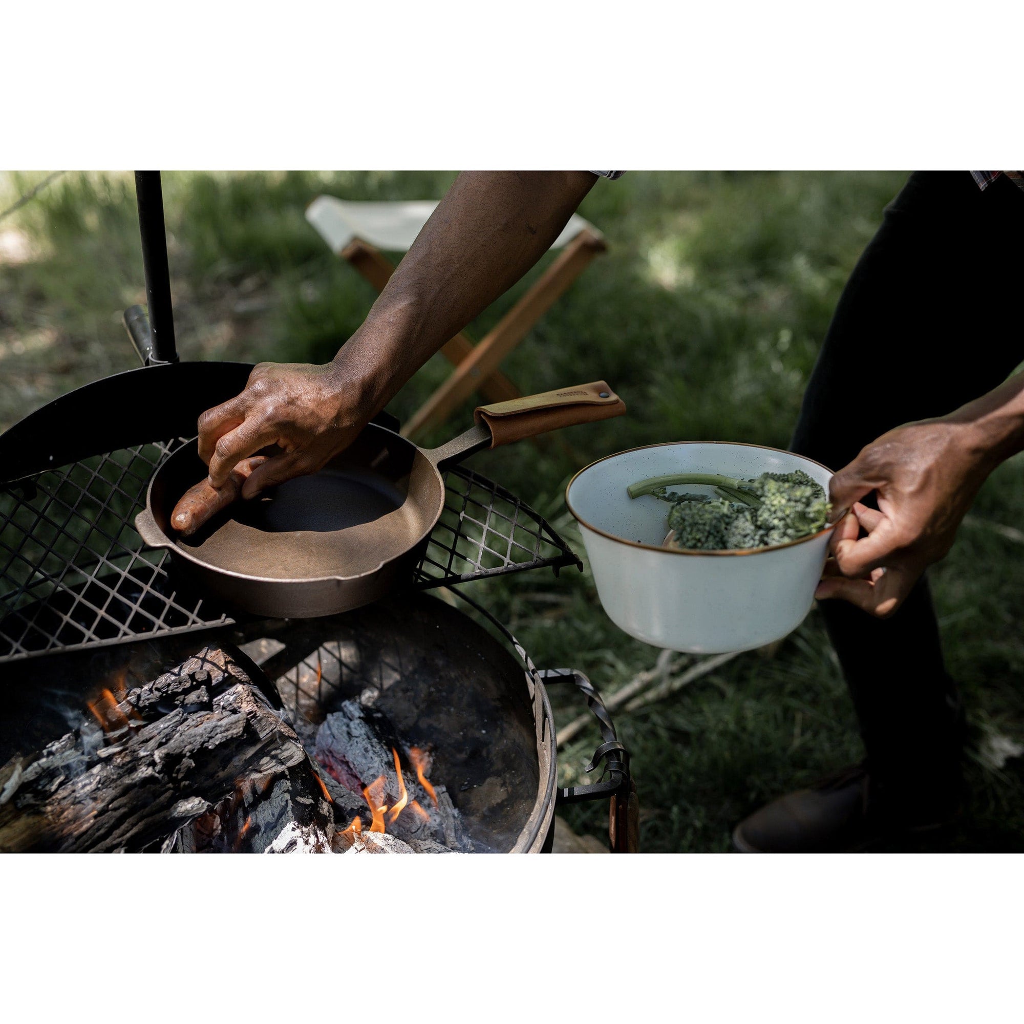 Enamel Mixing Bowl Set Eggshell Indoor/Outdoor alt 0