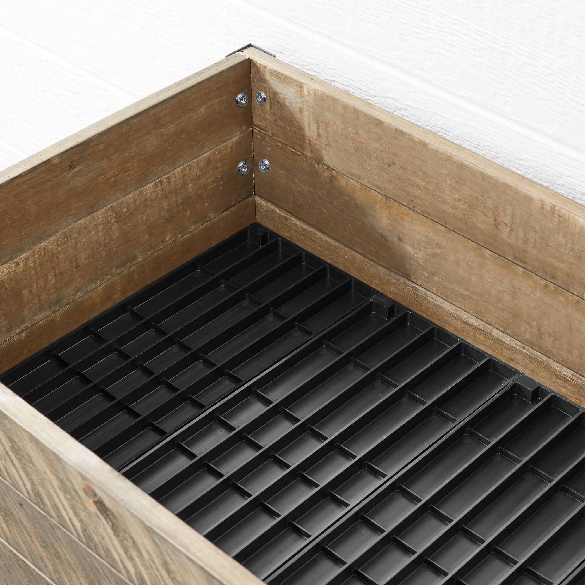 Elevated Planter 21" X 47" X 30"H Brown alt 0