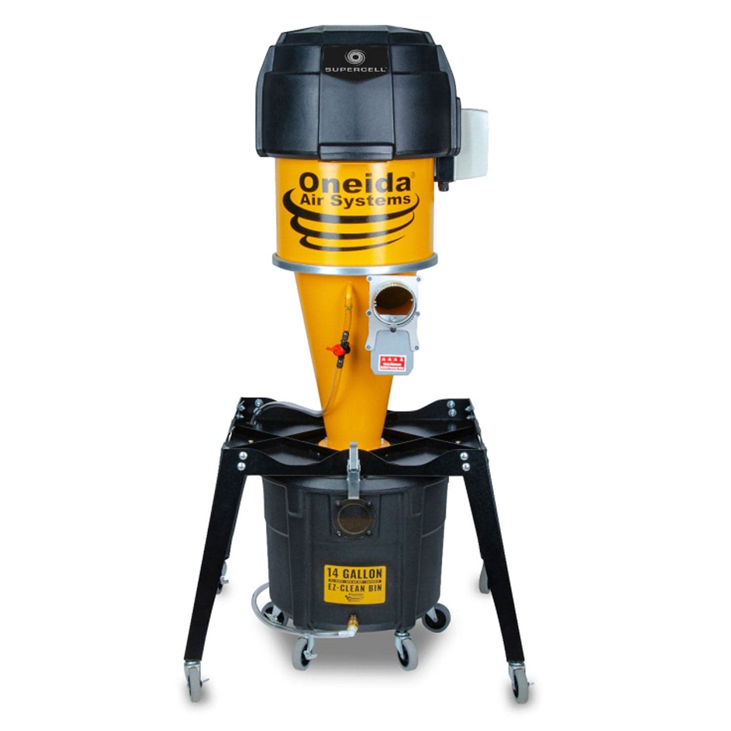 Supercell High-Pressure 14 Gal. Portable Freestanding HEPA-GFM Cyclone Dust Collector alt 0