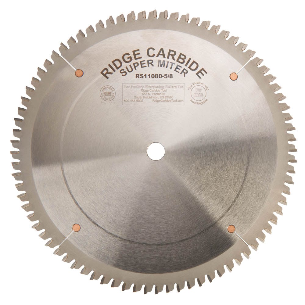 RS1000 Super Miter Saw Blade - 10" x 5/8" Bore x 80T - AR - Full Kerf