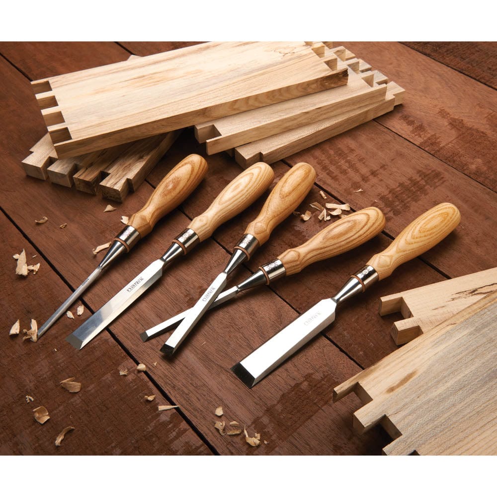 Richter Beveled Edge Chisel Set with Wood Box - 5 Piece