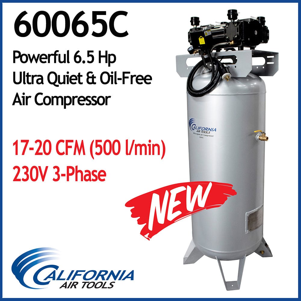 60065C 60 Gallon Air Compressor- 6.5 HP - 3 PH