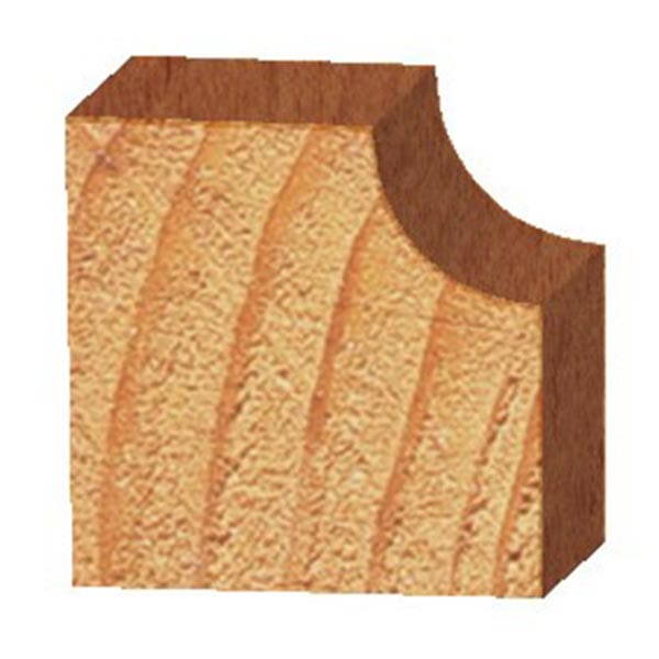 1800 Cove Router Bit 1/4" SH 1/4" R X 1" D X 1/2" CL alt 0