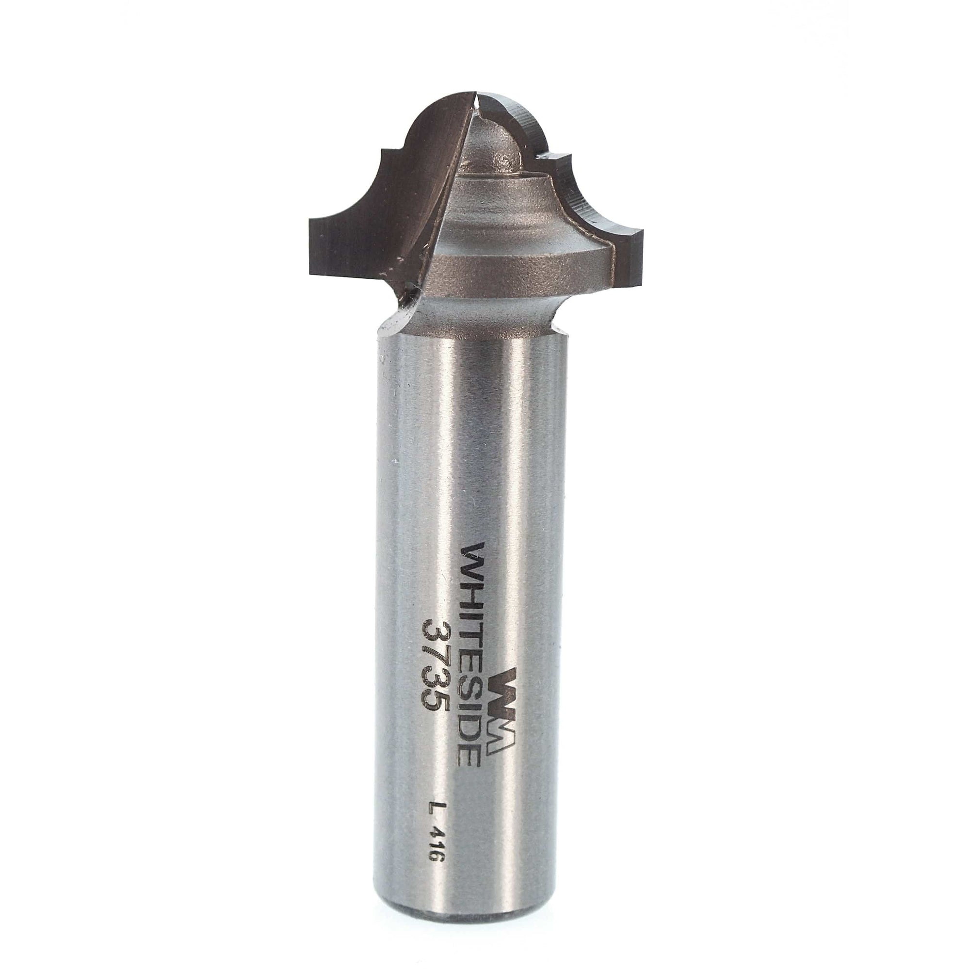 3735 Classical Round Bottom Router Bit 1/2" SH 3/16" R 7/8" D X 1/2" CL X 2-1/8" OL alt 0