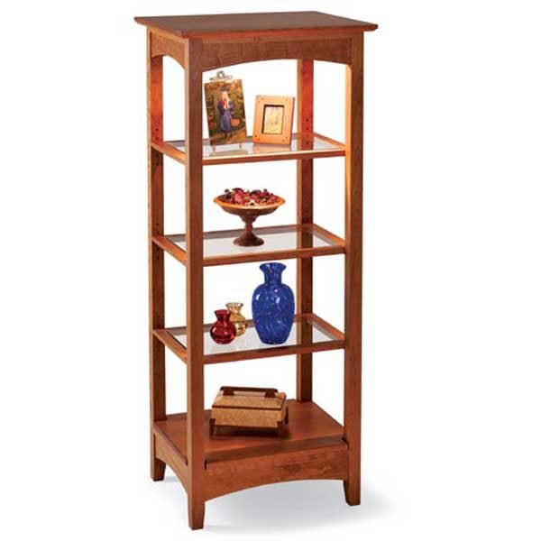 Woodworking Project Paper Plan to Build Lighted Showcase alt 0