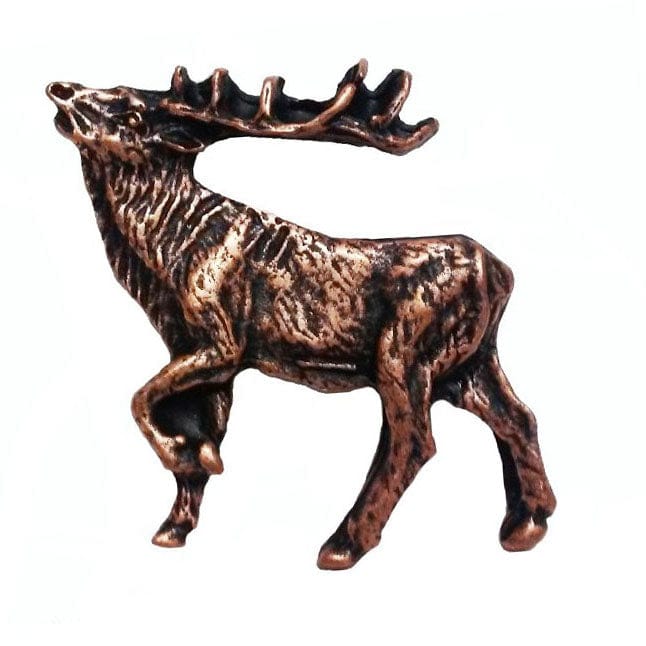 Walking Elk Pull Left Antique Copper Model 051AC alt 0