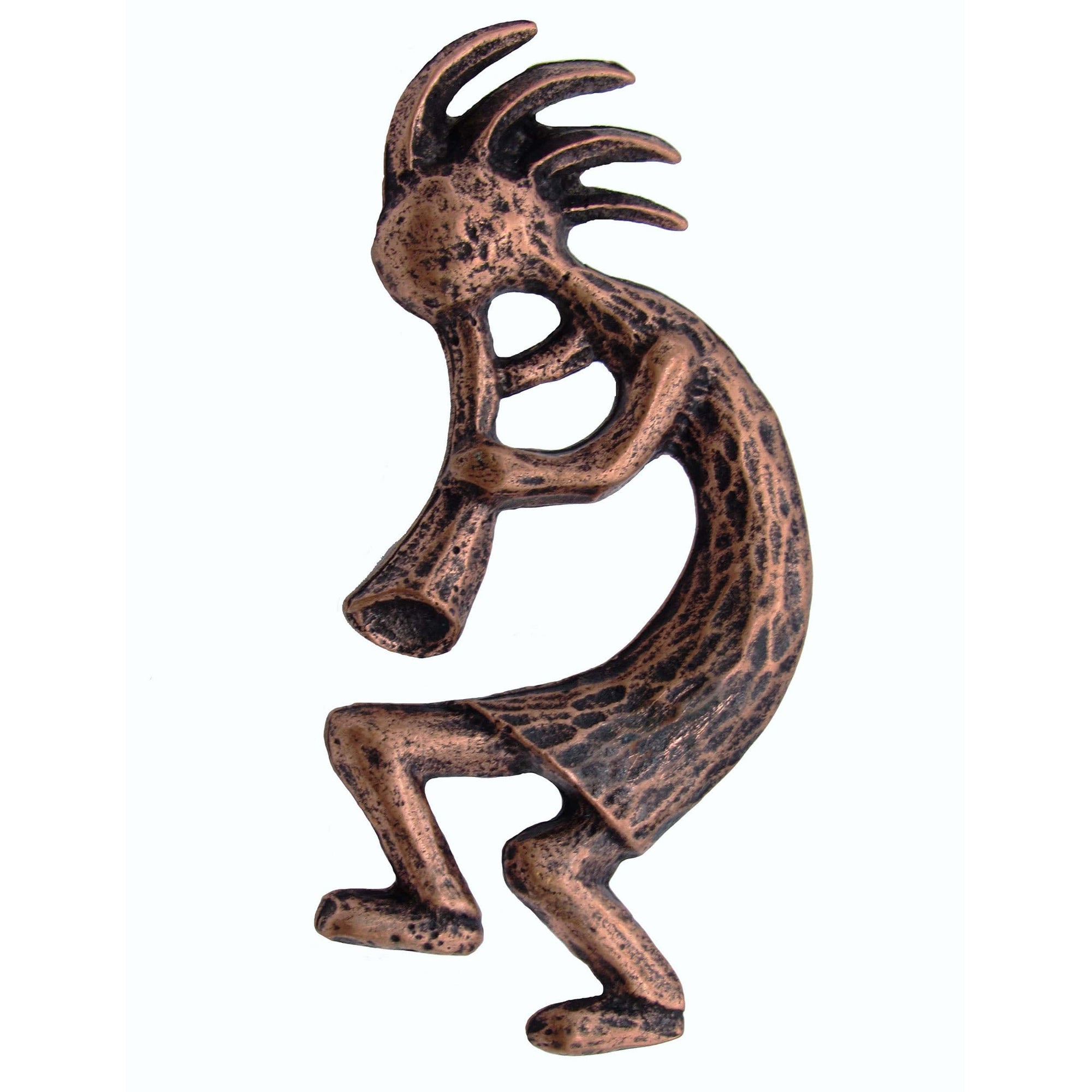 Kokopelli Pull Left Facing, Antique Copper, Model 265AC alt 0