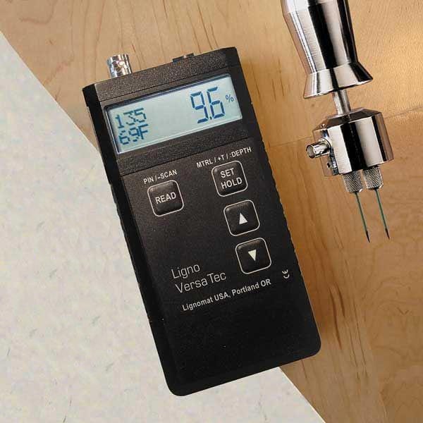 Ligno-VersaTec Moisture Meter with Eectrode, Cable, Case, and Pins alt 0