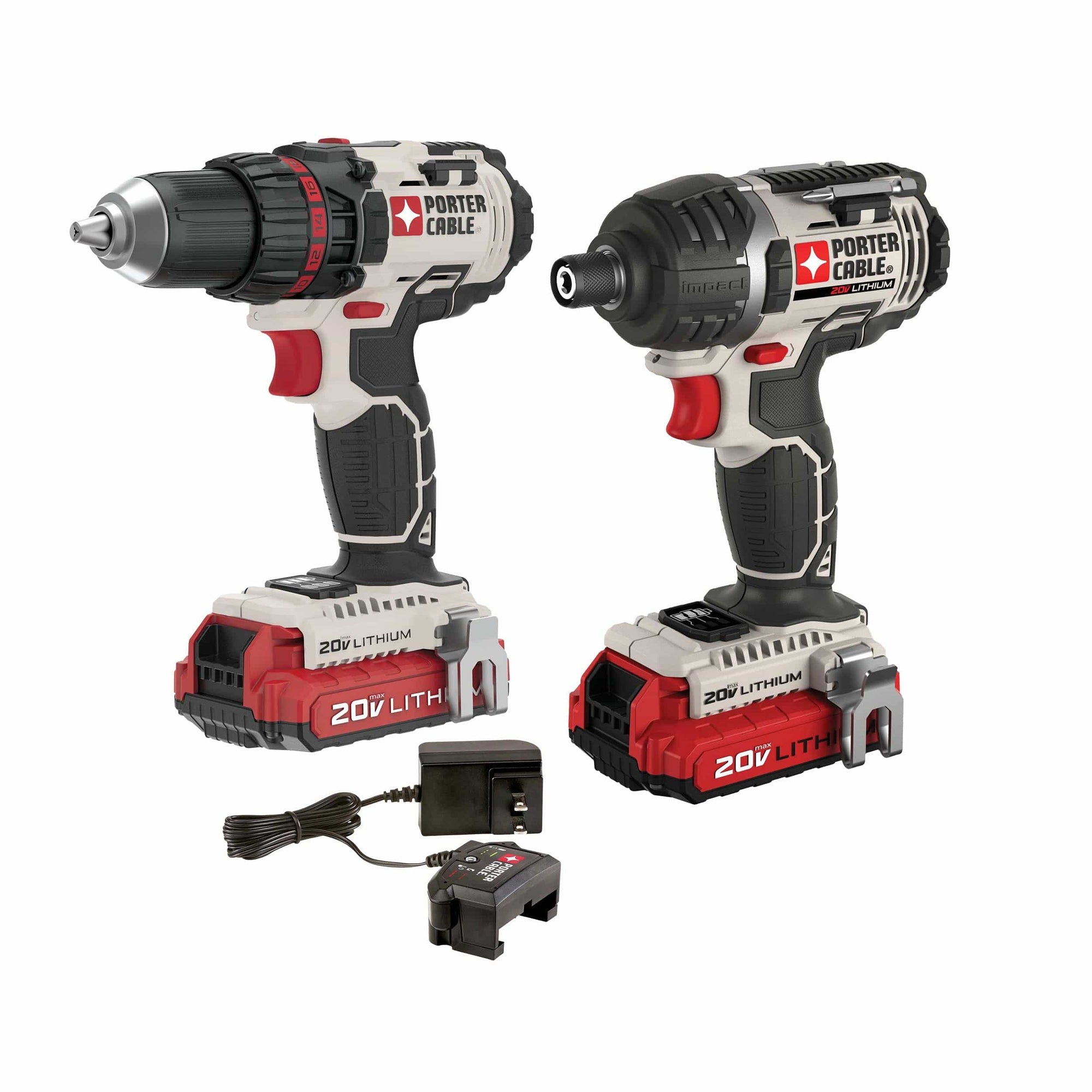 20V MAX Cordless 1/2" Drill/Driver & 1/4" Hex Impact Driver Combo Kit alt 0