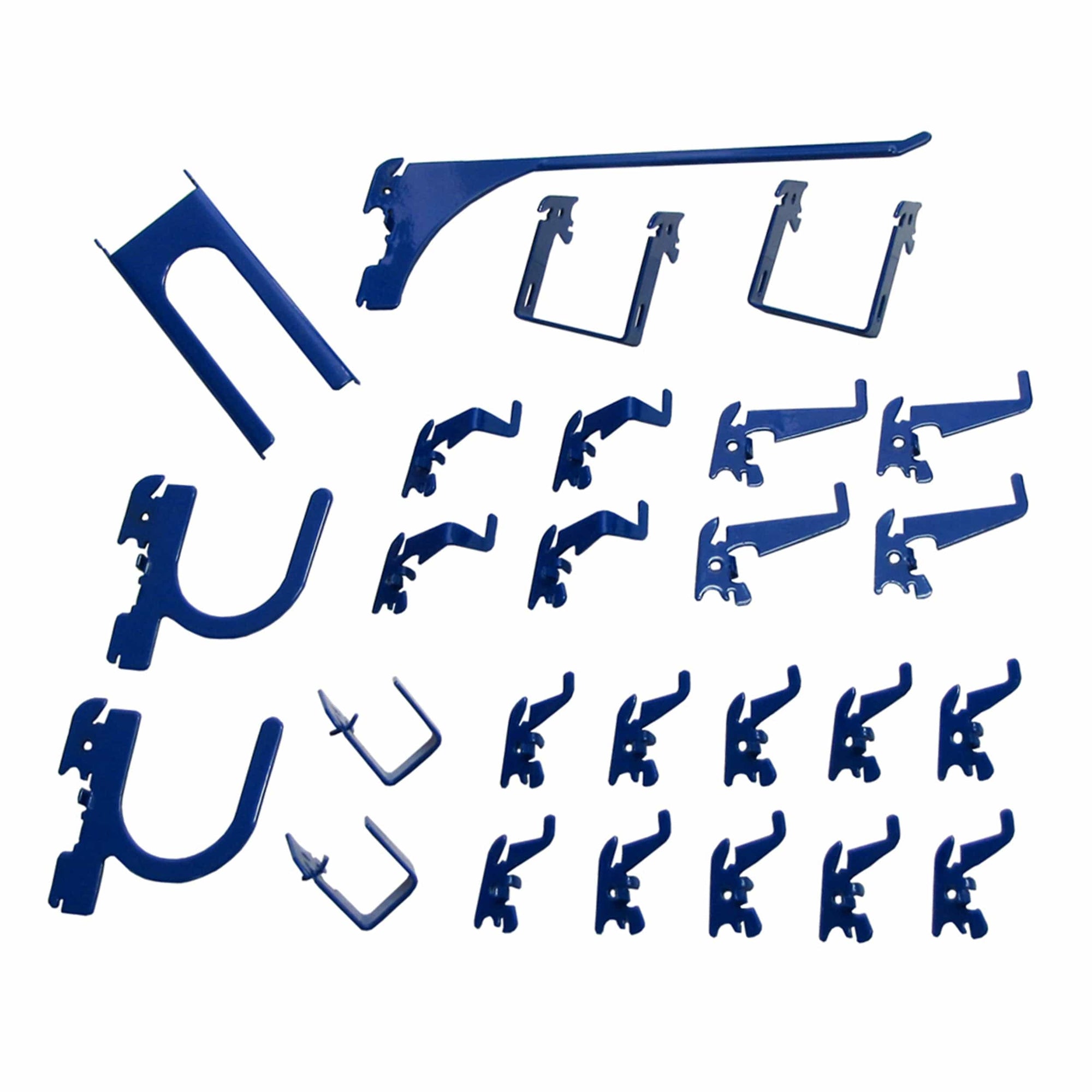 Slotted Metal Pegboard Hook Kit - Blue Toolboard Hooks alt 0