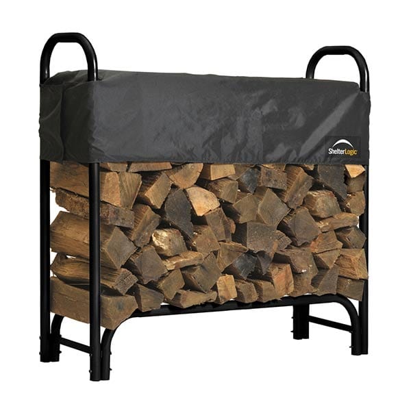 Firewood Rack-in-a-Box Heavy Duty with Cover, 4' alt 0