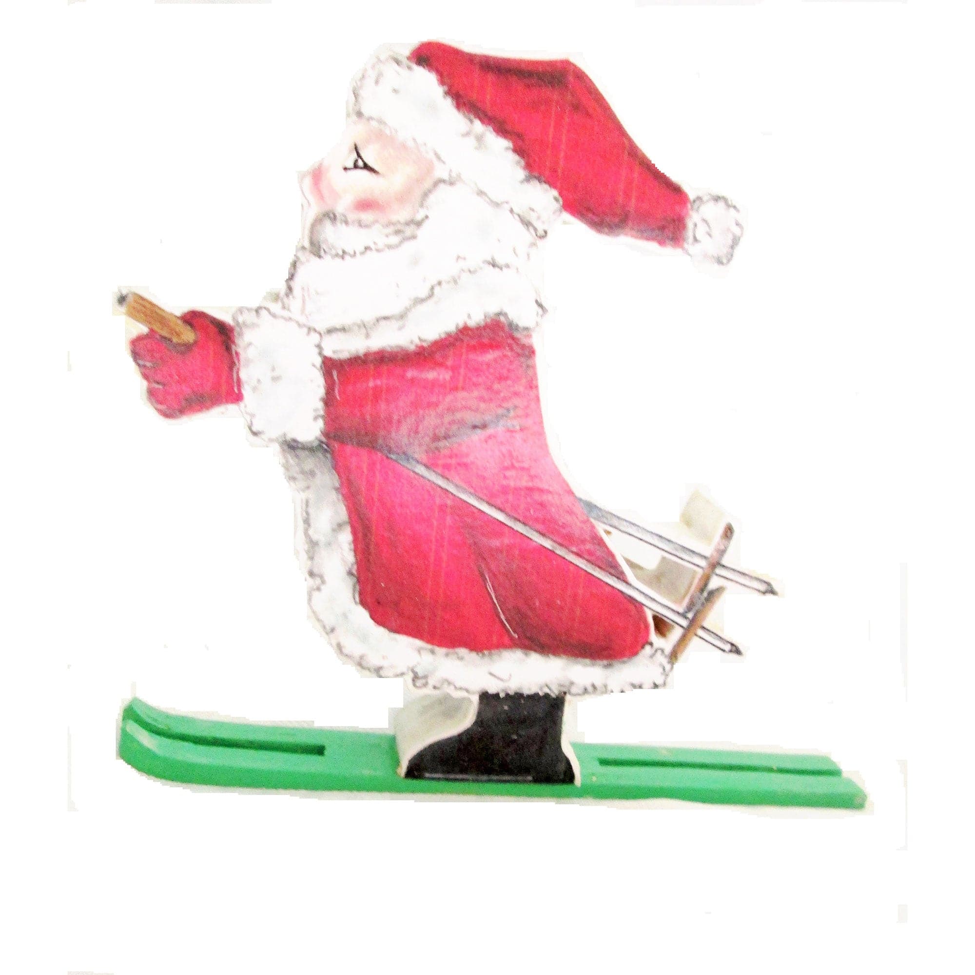 Santa on Skis Woodworking Pattern and Picture alt 0