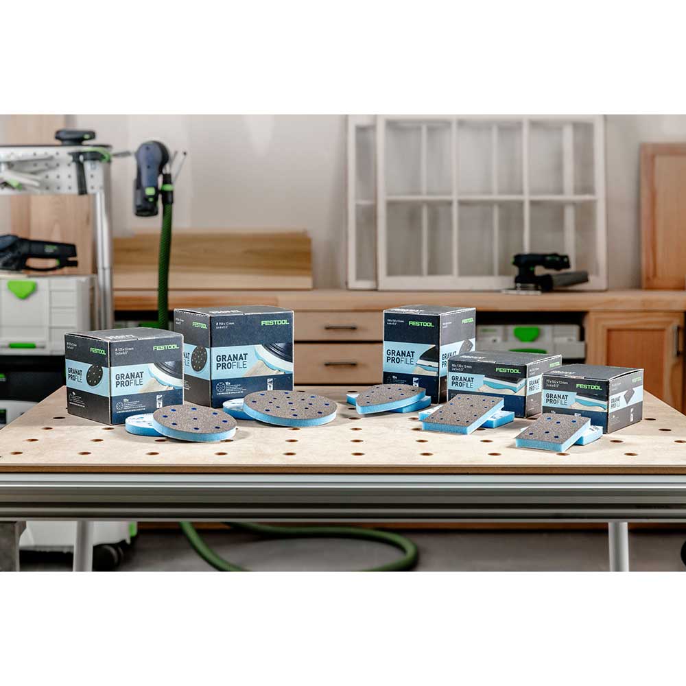 Granat PROfile Foam Abrasive Sheet - Delta Medium Grit - 10 Pack