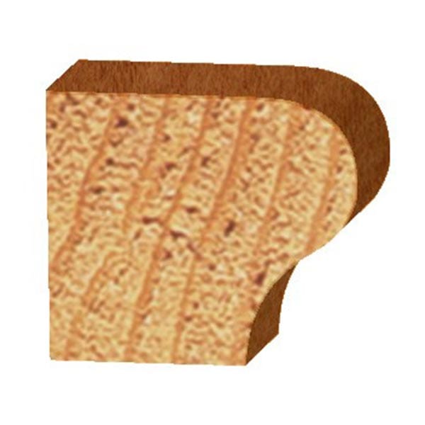 6045 Window Sill Edge/Finger Pull Router Bit 7/32" R X 1-1/4" D X 13/16" CL X 2-7/8" OL alt 0