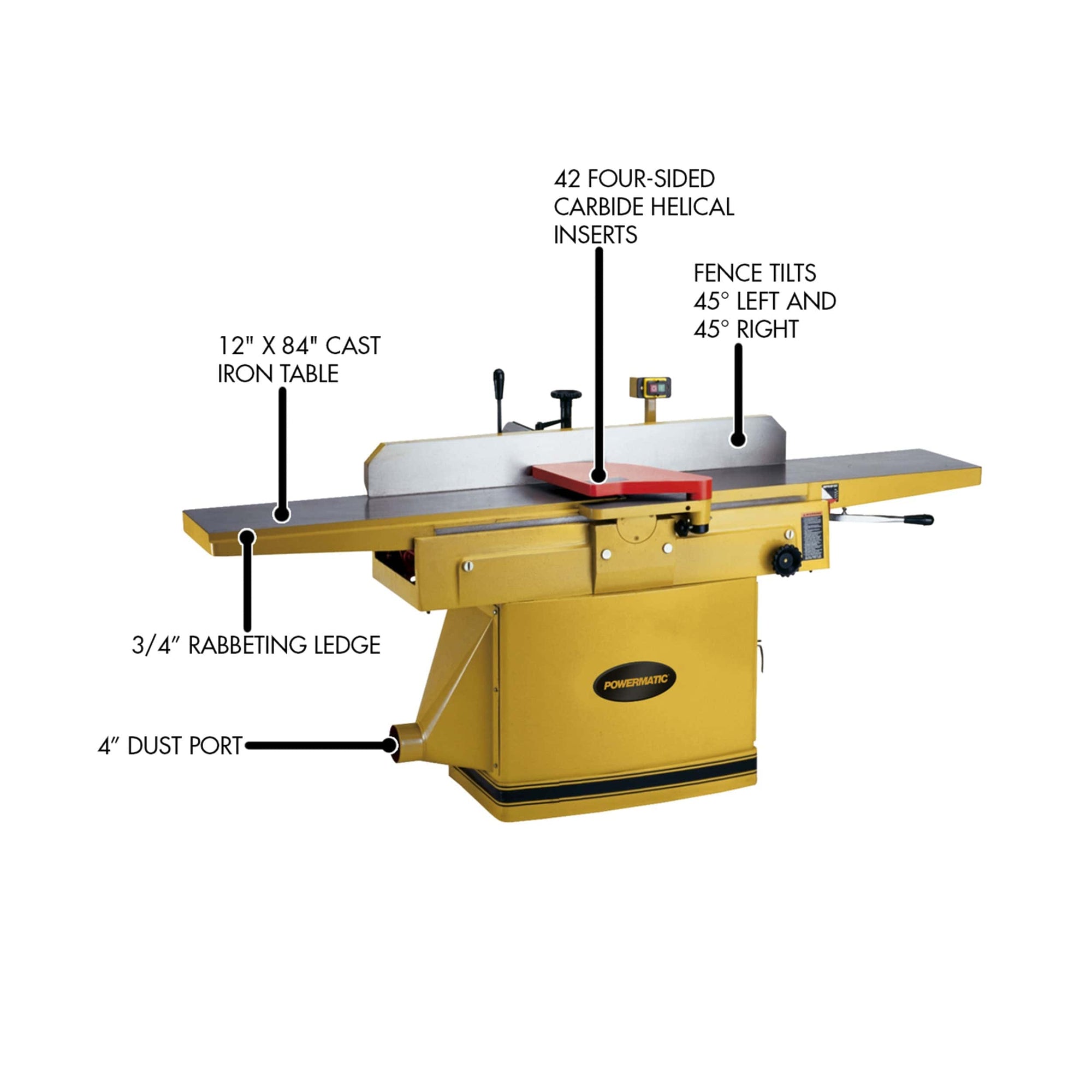 Jointer, 3HP, 1PH, HH, Model 1285 alt 0