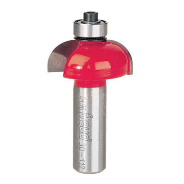 30-112 Cove Router Bit 1/2" SH 1-1/4" D 1/2" CL 1/2" R alt 0