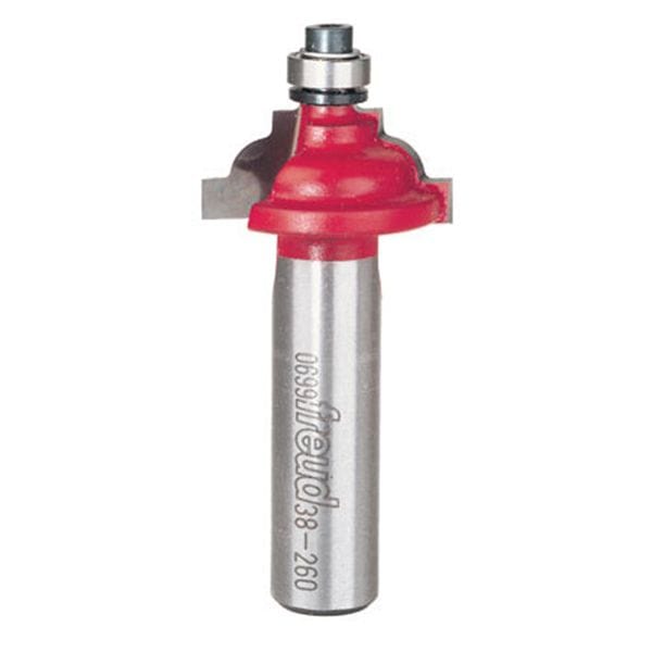38-260 Classical Cove Router Bit 1/2" SH 1-1/8" D 1/2" CL 3/16" R alt 0