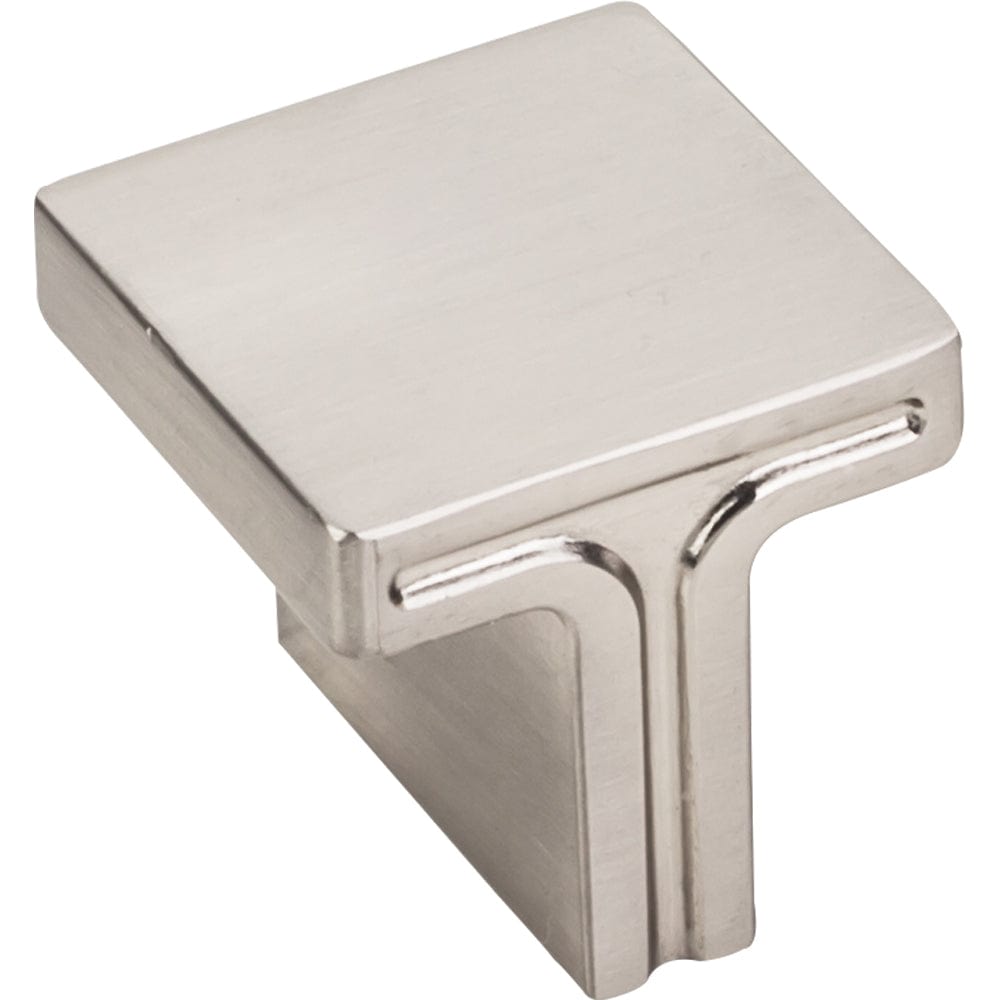 Anwick Square Knob, 1-1/8" O.L., Satin Nickel alt 0