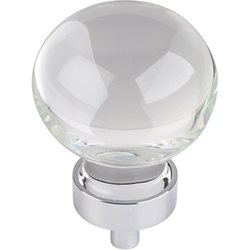 Harlow Large Sphere Glass Knob, 1-3/8" Dia., Polished Chrome alt 0