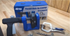 Kreg 520 Pro pocket-hole jig with drill bit, clamp, and screws on wooden workbench
