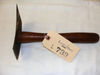 Woodworking slick chisel with wooden handle and identification tag labeled L 733