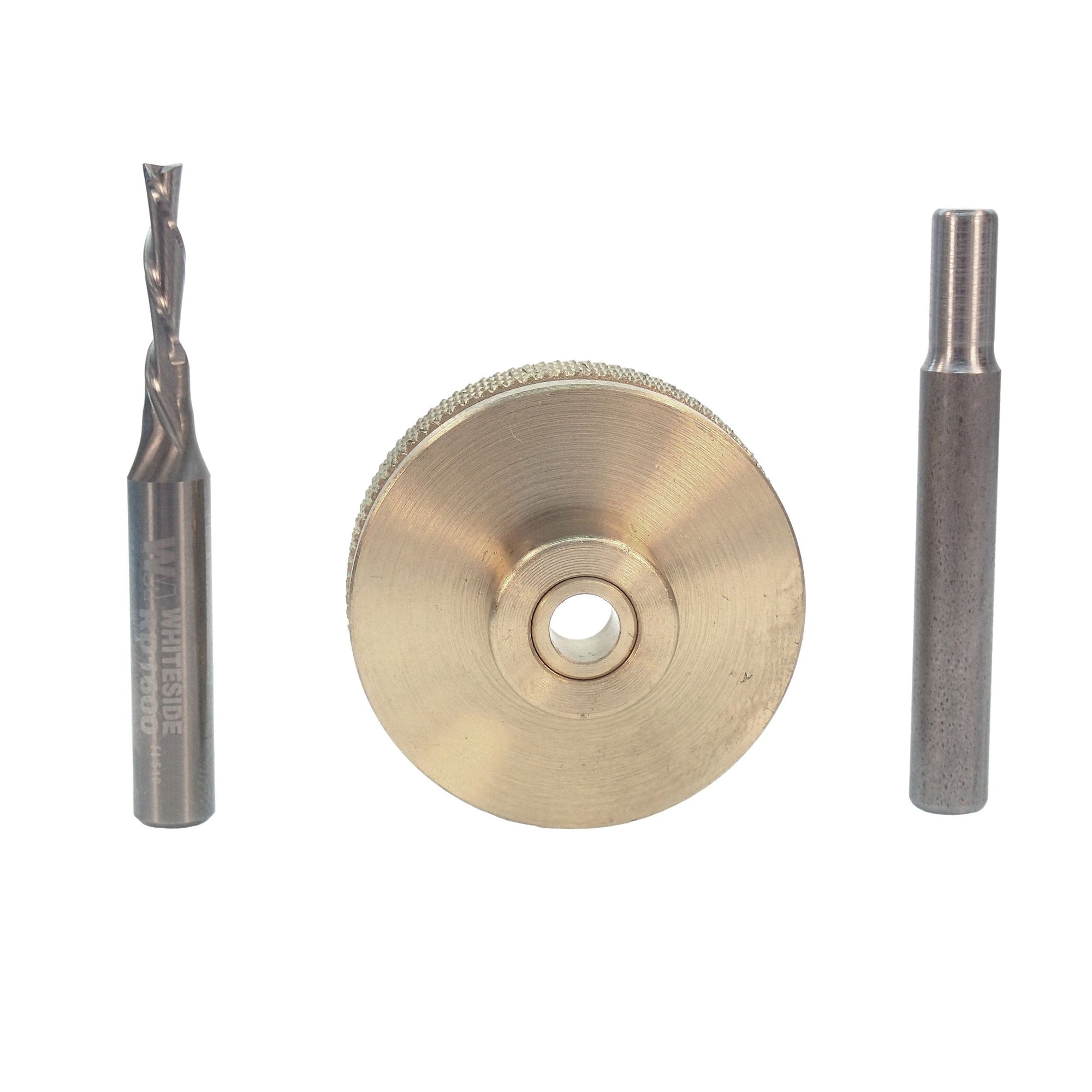 9500 Solid Brass Router Inlay Router Bit Set alt 0