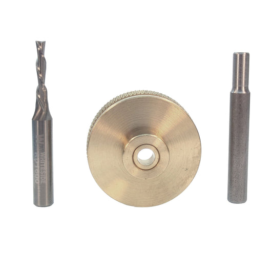 9500 Solid Brass Router Inlay Router Bit Set alt 0