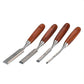 Bent Paring Chisel Set - 4 Piece alt 0