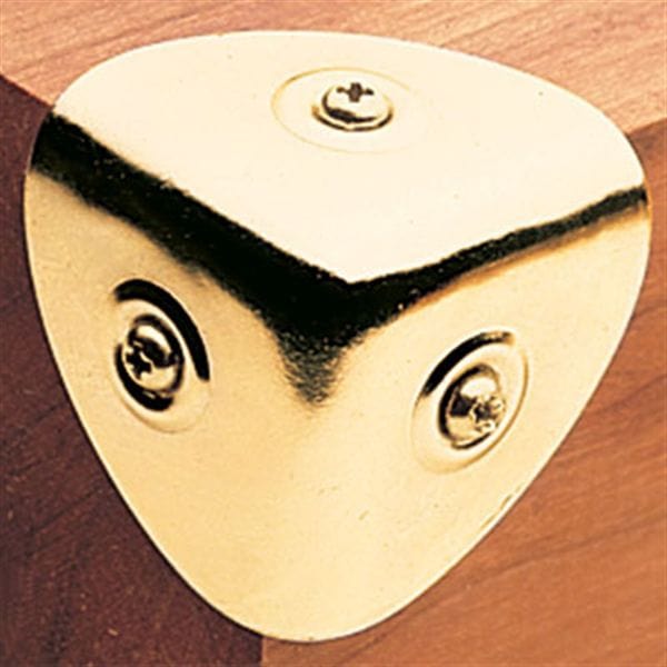 Corners Trunk Brass Edge Length 1" alt 0