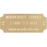 Large Plate 1" x 2-1/2" 3 lines alt 0