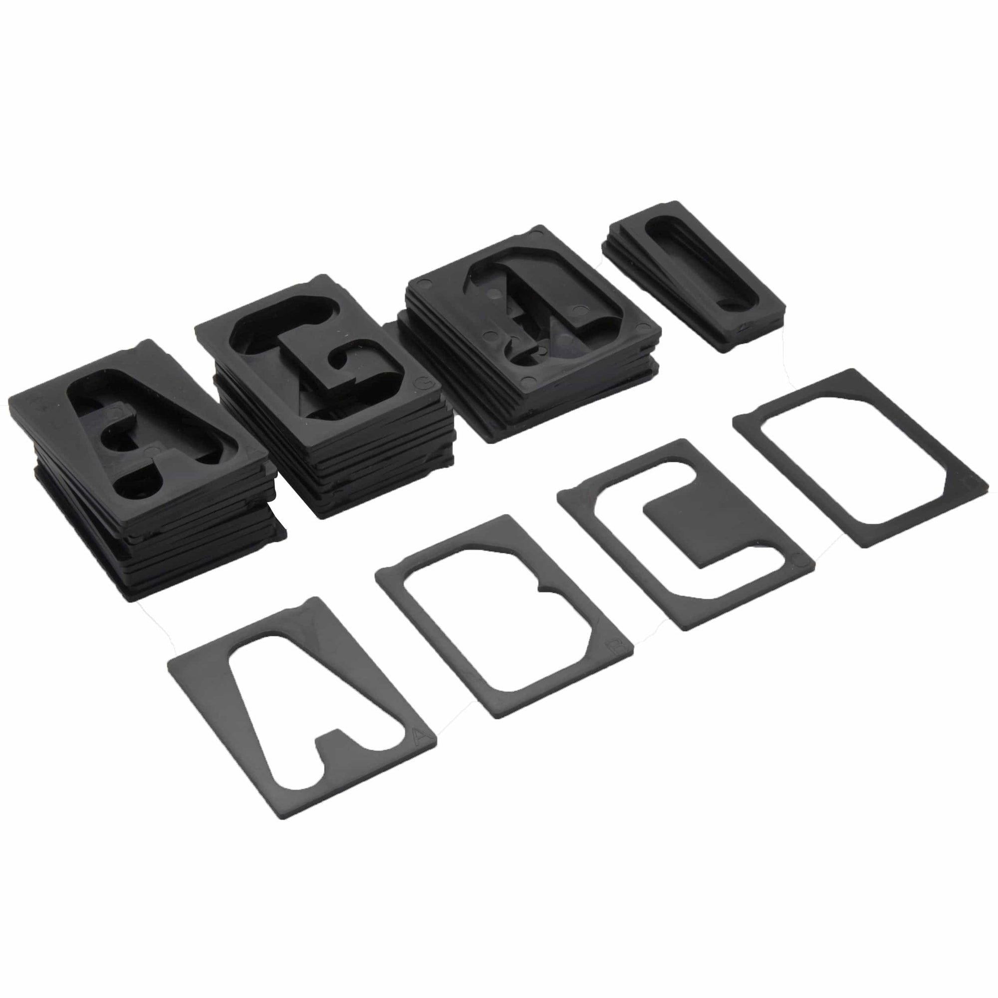 1-1/2" Horizontal Character Set For Milescraft TurnLock Sign Making Jigs alt 0