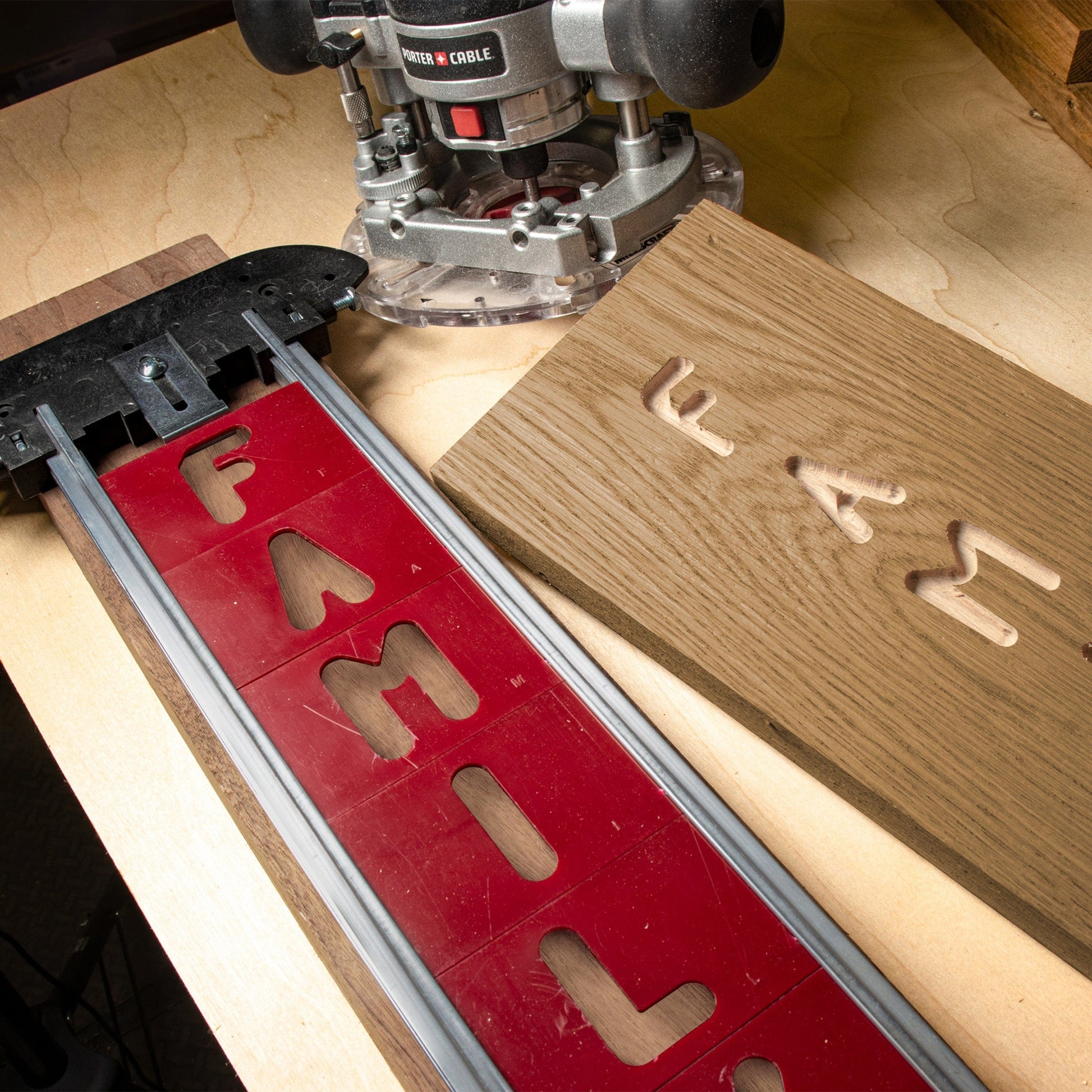 1-1/2" Vertical Letters Set for Sign Making Jigs 30pc alt 0