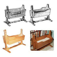 Woodworking Project Paper Plan to Build Mission American Baby Cradle alt 0