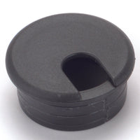 2-1/2" Cable Management Plastic Grommet Black alt 0