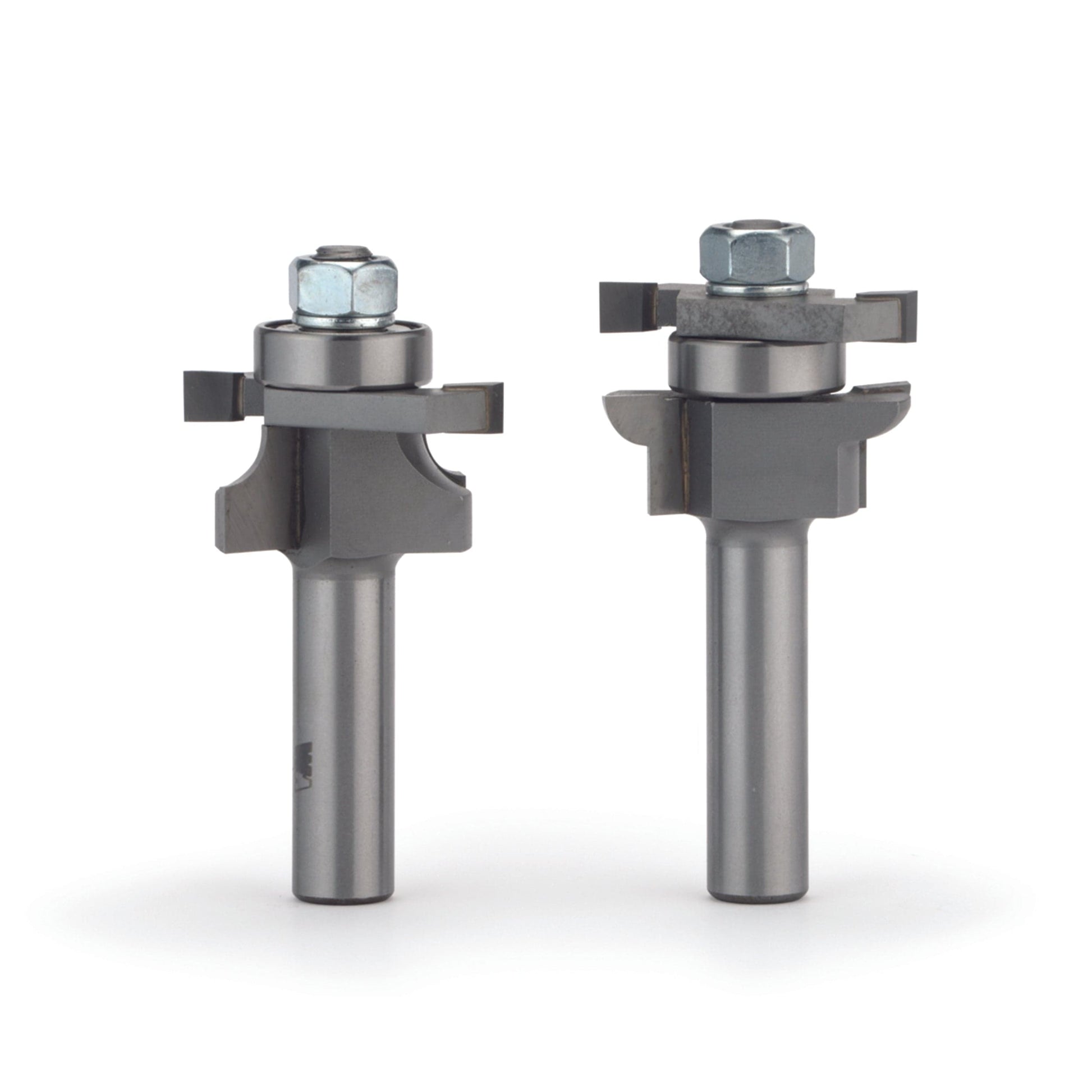 Round Stile and Rail Door Router Bit Set - 1/2" SH - 1-5/8" OD x 1" CL - 2 Piece alt 0