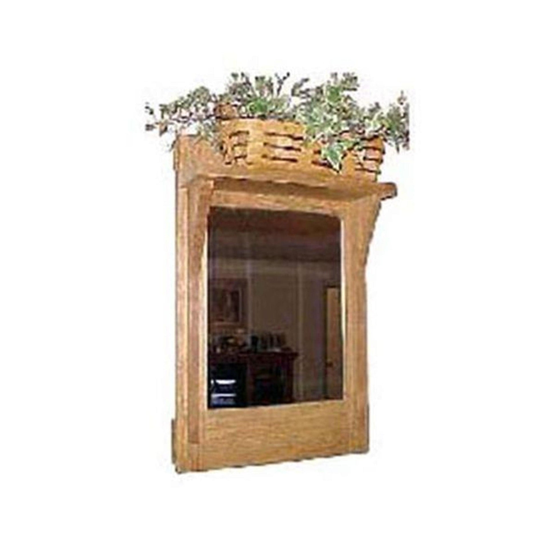 Woodworking Project Paper Plan to Build Hall Mirror with Shelf alt 0