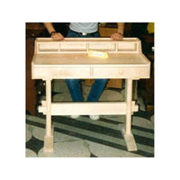 Woodworking Project Paper Plan to Build Trestle Writing Desk alt 0