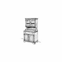 Country Buffet and Hutch Woodworking Plan alt 0