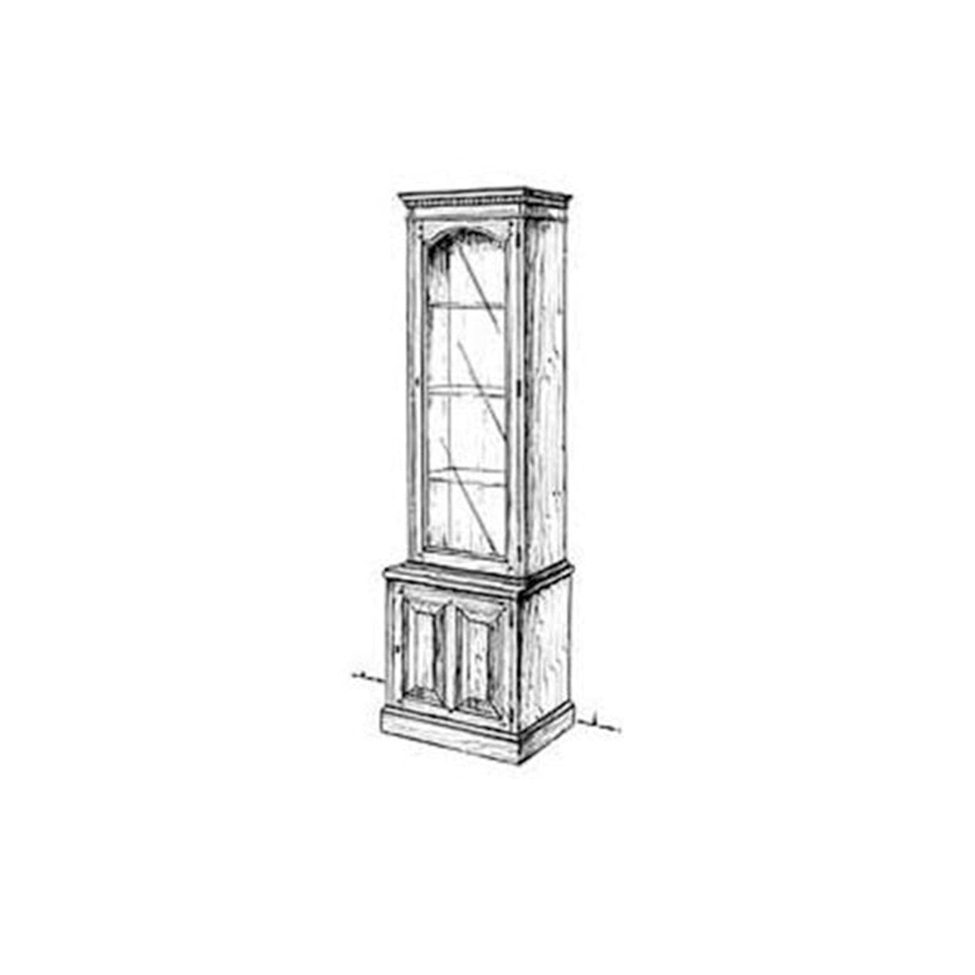 Woodworking Project Paper Plan to Build Slim Curio Cabinet alt 0
