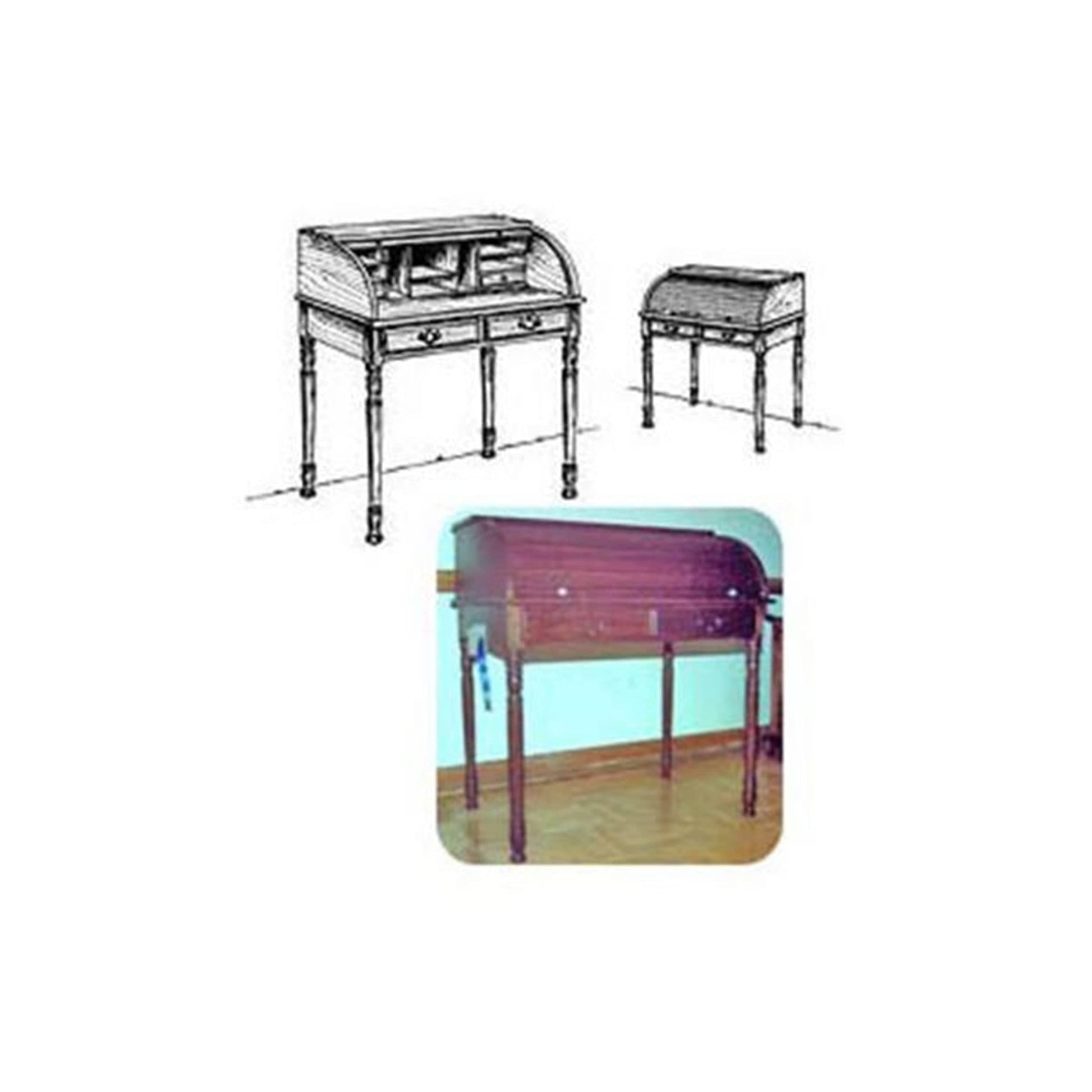 Woodworking Project Paper Plan to Build Small Roll Top Desk alt 0