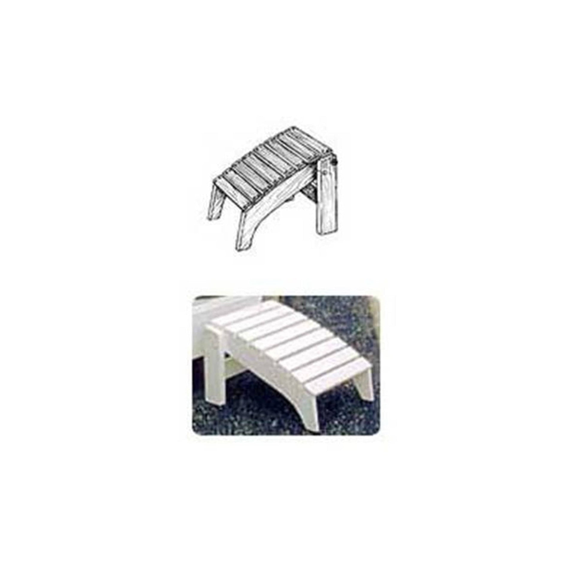 Woodworking Project Paper Plan to Build Folding Adirondack Footrest alt 0