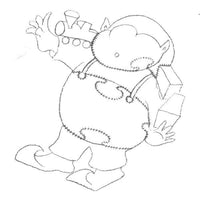 Woodworking Project Paper Plan to Build Elf with Train alt 0