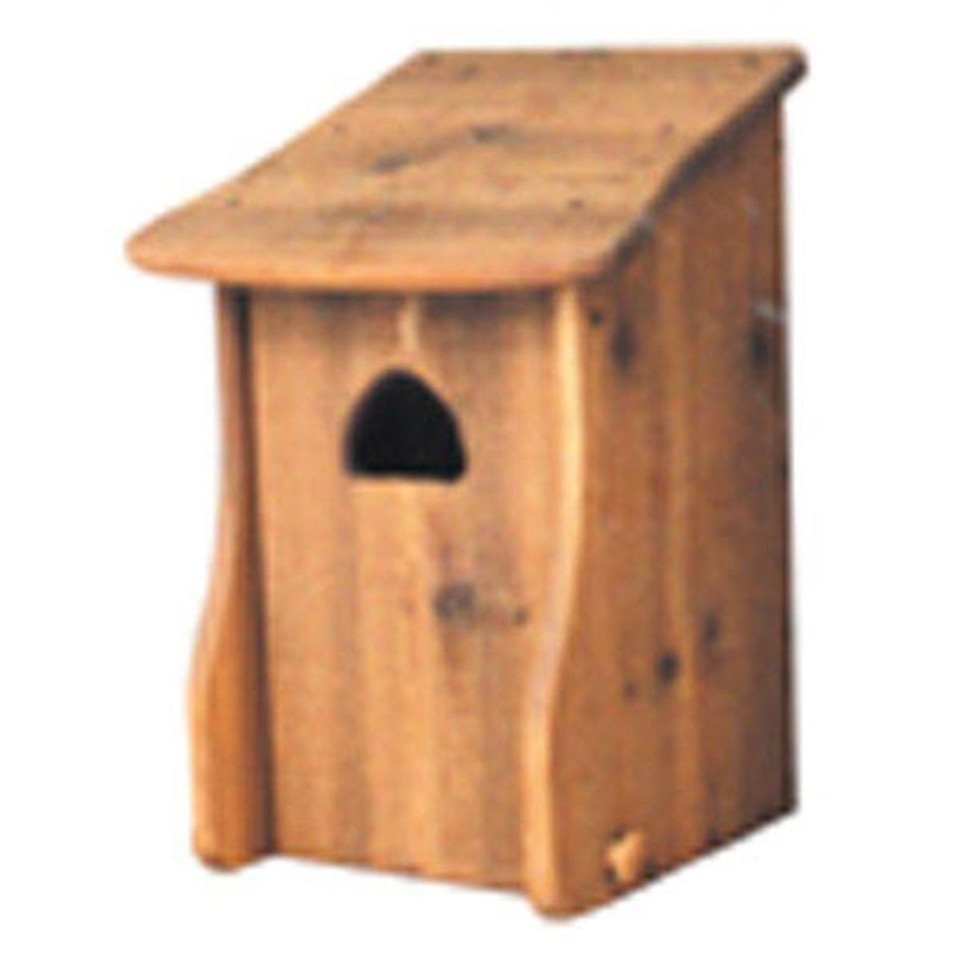Woodworking Project Paper Plan to Build Wood Duck House with Slant Roof alt 0