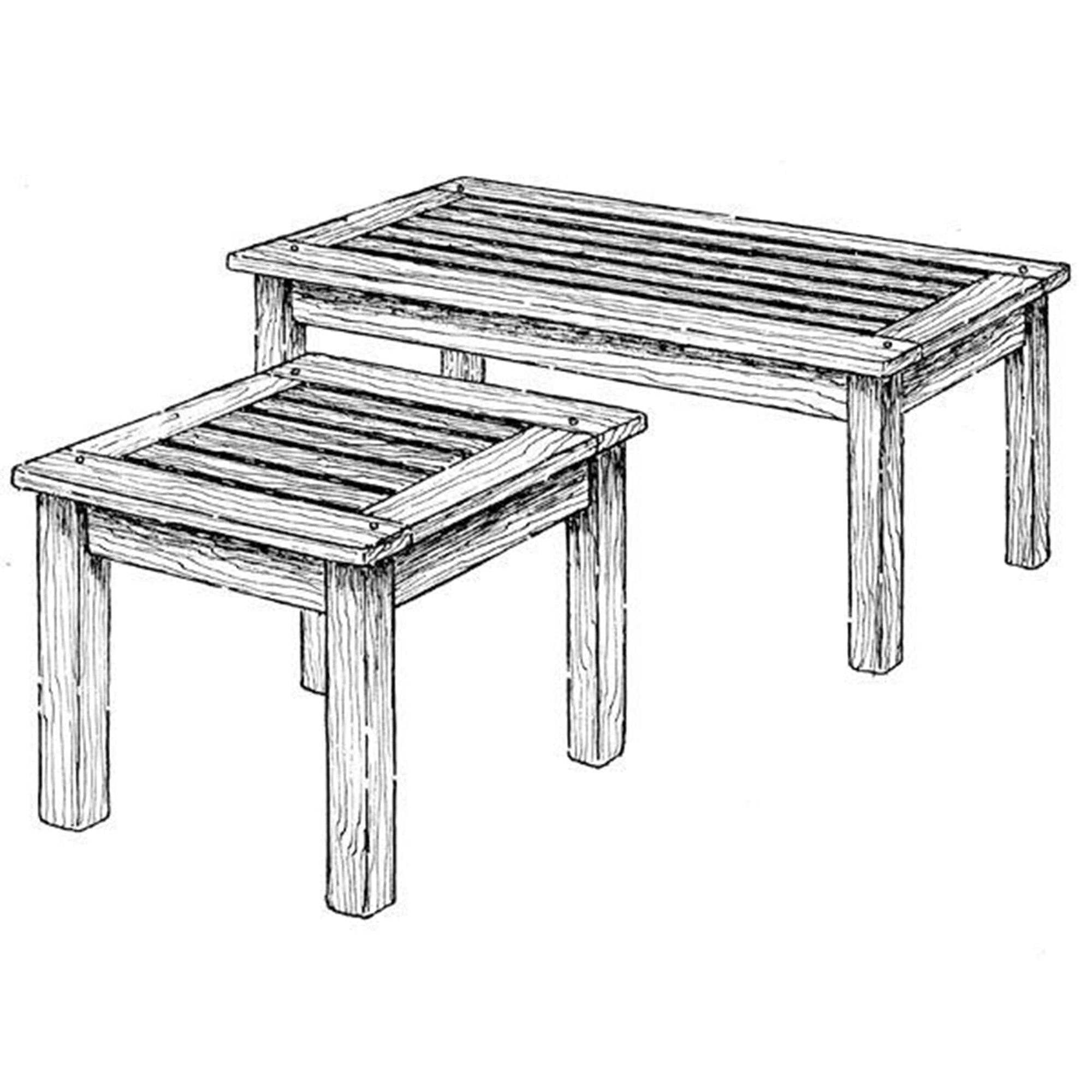 Woodworking Project Paper Plan to Build English Garden Tables alt 0