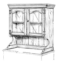 Woodworking Project Paper Plan to Build Buffet Hutch alt 0