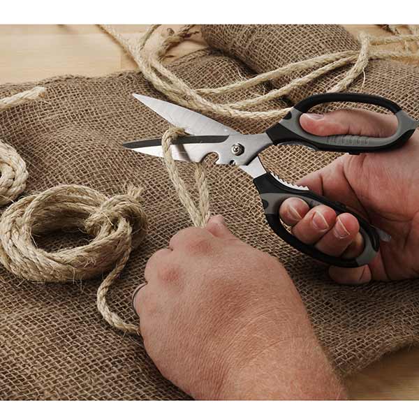 Multi-Function Scissors - Stainless Steel - 9" Overall Length alt 0